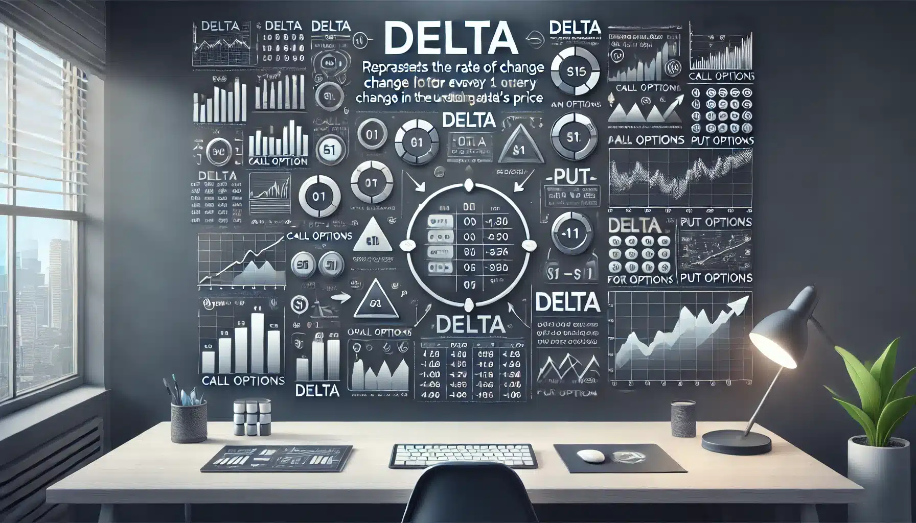 Delta represents the rate of change in an option's price for every $1 change in the underlying asset's price. 