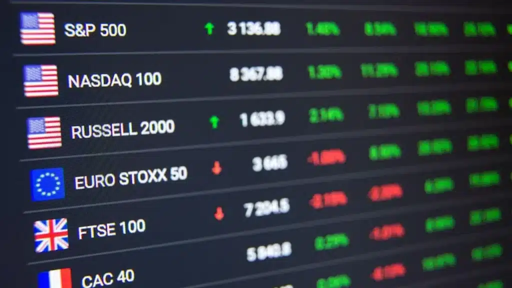 Stock market indexes list