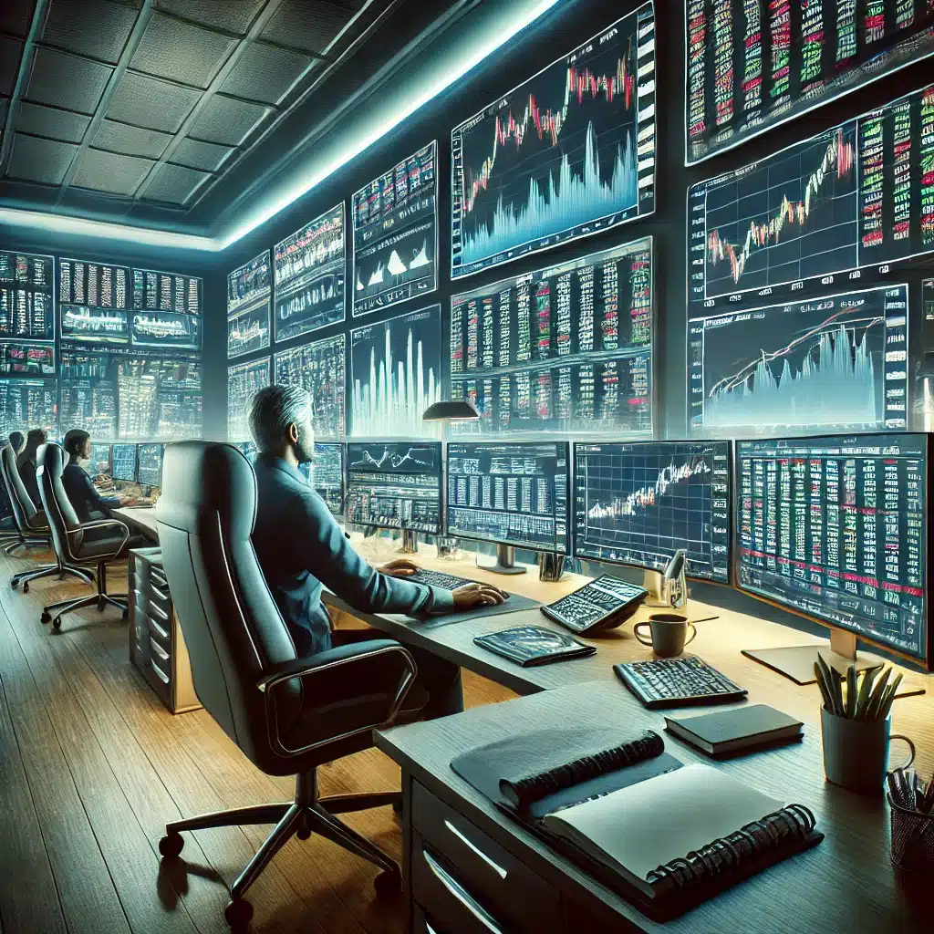 Illustration of a Day Trading Chatroom