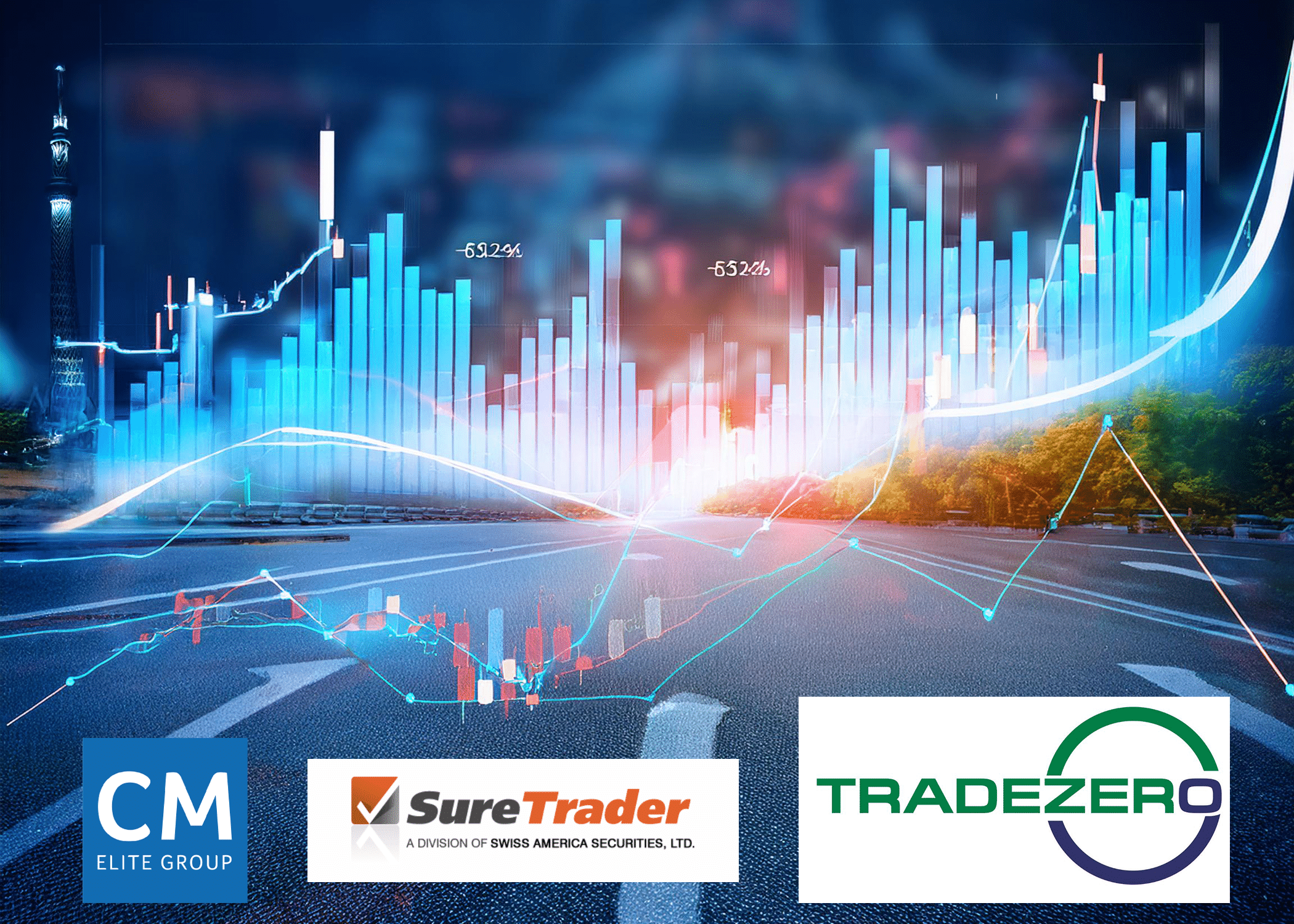 CMEG, SureTrader, and TradeZero as brokers with no PDT restrictions.