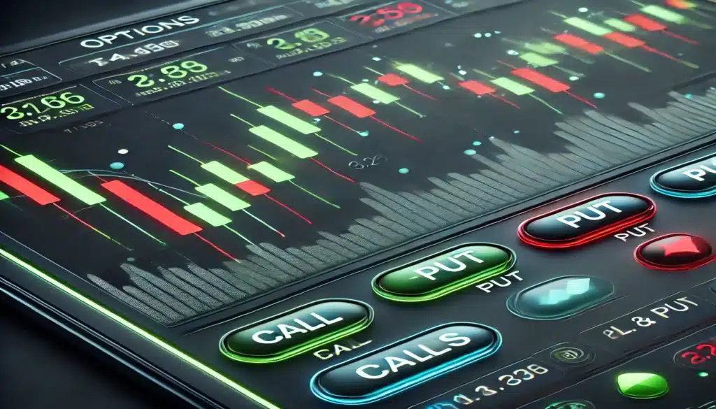 how to profit with options in 2025 showing call and put button