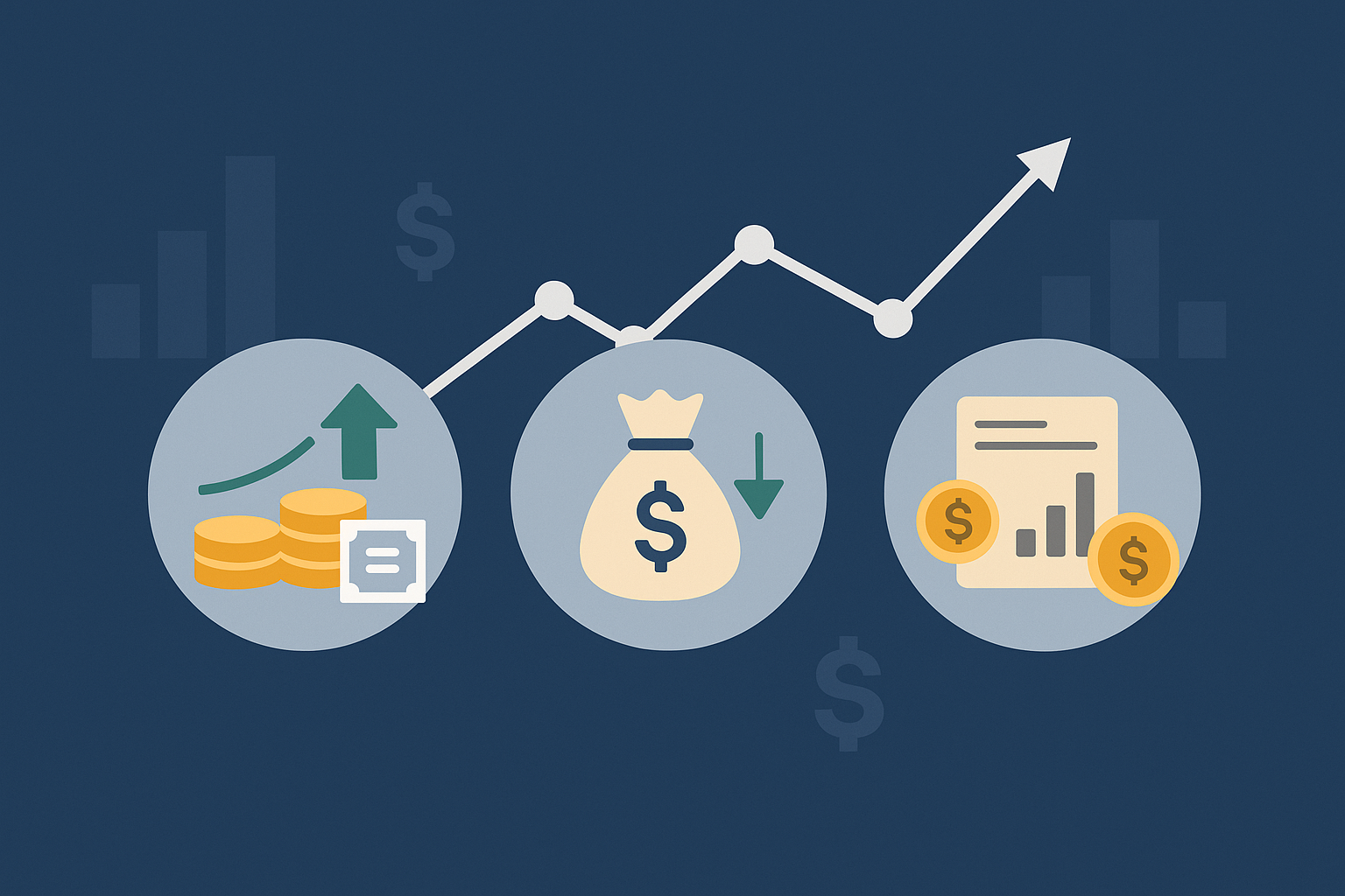 Professional visual representation of financial options income strategies for 2025